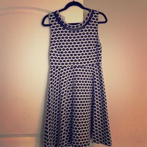 Honeycomb print dress